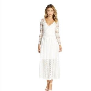 French Connection "Wings" Lace Maxi Dress Ivory 10